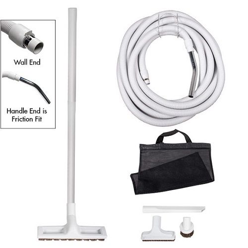 Modern Day Central Vacuum Straight Suction Garage Hose Kit